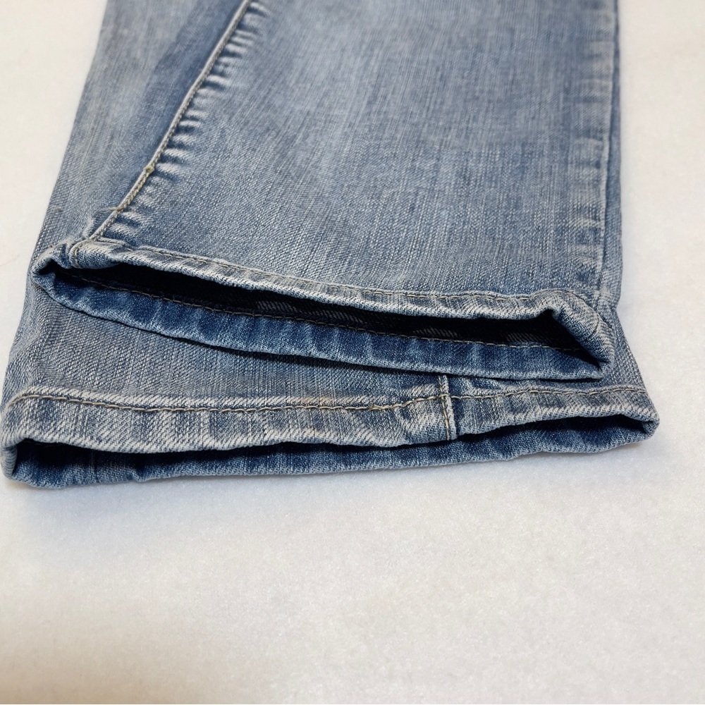 American Rag Men’s Distressed Jeans Size 34 Light Wash Camo Detail - Picture 7 of 15